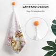 thumbnail image 5 of Yellow Duck with Flowers on Head Towels for Bathroom, Kitchen, Gym, Towels, Soft, Highly Absorbent, Hanging Towel with Hanging Eyelet, 5 of 8