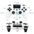 thumbnail image 5 of Wireless Controller Compatible with P4/P4 Slim/P4 Pro/Windows PC, White, 5 of 6