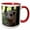 Red/White, variant on 3drose, Camel Dromedary Face Animal, 11oz Two-tone Yellow Mug