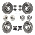 thumbnail image 1 of Transit Auto Front Rear Hub Bearing Assembly Disc Brake Rotor and Semi-Metallic Pad Kit (10Pc) for Car Audi A3 Sportback e-tron with 85mm Pilot Diameter Left Right Driver Passenger Side KBB-113300, 1 of 11