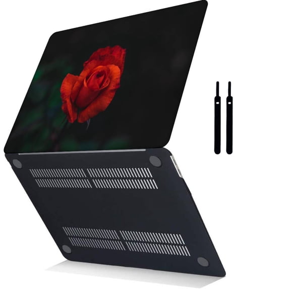 Plastic Hard Protective Shell Case Cover Only Compatible Release New MacBook Air 13" and Cable Tie Model: A1932&A2179&A2337 m1 Rose series 0551
