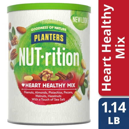 Planters NUT-rition Heart Healthy Mix with Walnuts and Hazelnuts, 18.25 oz (Best Healthy Snack Foods)