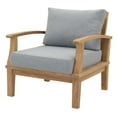 thumbnail image 4 of Modern Contemporary Urban Design Outdoor Patio Balcony Garden Furniture Lounge Sofa and Chair Set, Wood, Grey Gray Natural, 4 of 8
