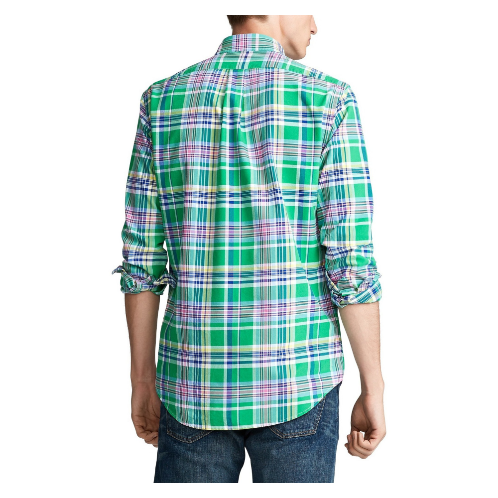 Polo Ralph Lauren, Men's Classic Fit Button Down Shirt, Green Multi, S - image 2 of 2