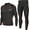 Black Red Line, variant on Men's Sports Running Set Compression Shirt + Pants Skin-Tight Long Sleeves Quick Dry Fitness Tracksuit Gym Yoga Suits