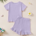 thumbnail image 4 of Baby Girl Clothes Toddler Baby Girls Clothes Outfits 2 Piece Cute Summer Short-sleeve Top and Pants, 4 of 4