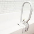 Carex White Bathtub Rail Grab Bars for Bathroom, Bathtubs & Showers