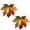 2PC, variant on Maple Leaf Suncatcher, Maple Leaves Fall Ornaments Fall Leaf Decorations, Maple Leaf Dyed Acrylic Window Wall Hanging Ornament For Thanksgiving Autumn Party Supplies (1PC)