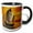 Black/White, variant on 3drose, Chinese Junk - Fishing Boat, Chinese Junk, Yellow, Orange, Green, Boats, Sailing, Impressionism, 11oz Magic Transforming Mug