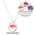 thumbnail image 2 of Collar con colgante de flores secas, collar de girasol de resina para mujeres y niñas, 2 of 5