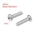 thumbnail image 2 of Tornillos de Máquina Pan Phillips de 5x18mm Unique Bargains, 50 Pcs, 2 of 3