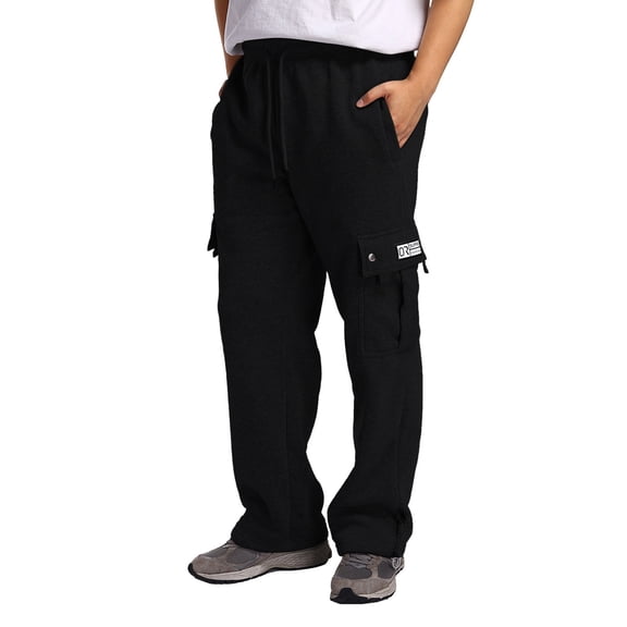 ANINEO Men Fitness Running Trousers Drawstring Pants Loose Waist Solid Color Pockets Loose Sweatpants Stylish Male Slacks