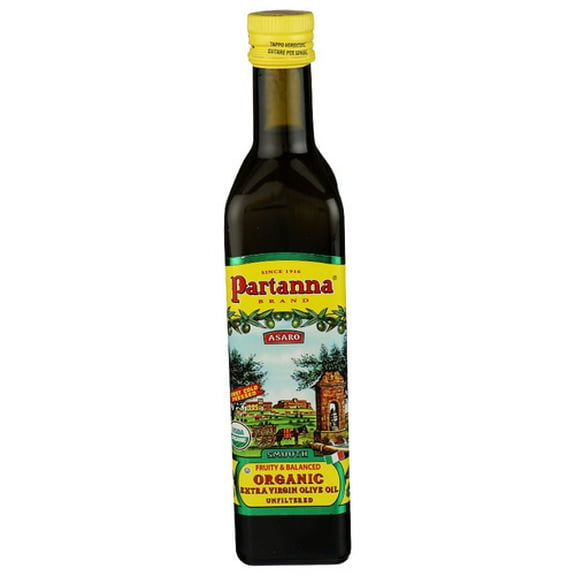 Pack of 6 Partanna Extra Virgin Organic Olive Oil 500ml