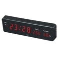 thumbnail image 1 of Reloj digital con pantalla LED de temperatura y humedad rojo, 1 of 7