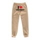 thumbnail image 1 of Gibobby Pantalones para mujer cintura alta para el frío Pantalones de chándal con forro polar para mujer, pantalones anchos y rectos(Caqui,G), 1 of 3