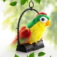 thumbnail image 5 of Talking Parrot Repeats What You Say Plush Animal Toy Electronic Parrot Plush Toy Birthday Present For Boy Girl 3-6 Year Old, 5 of 6