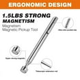 thumbnail image 4 of 3 Pack Magnetic Pickup Tool- Extendable Magnet, Telescopic Magnetic Pick-Up Tool, Bendable Flexible Magnetic Pickup Tool,3 * Magnetic Pickup Tool, 4 of 8