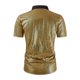 thumbnail image 4 of pstuiky camisetas de hombre, Suéter deportivo informal elástico de color liso para hombre, cuello redondo y manga corta camisas casuales para hombre l, 4 of 7