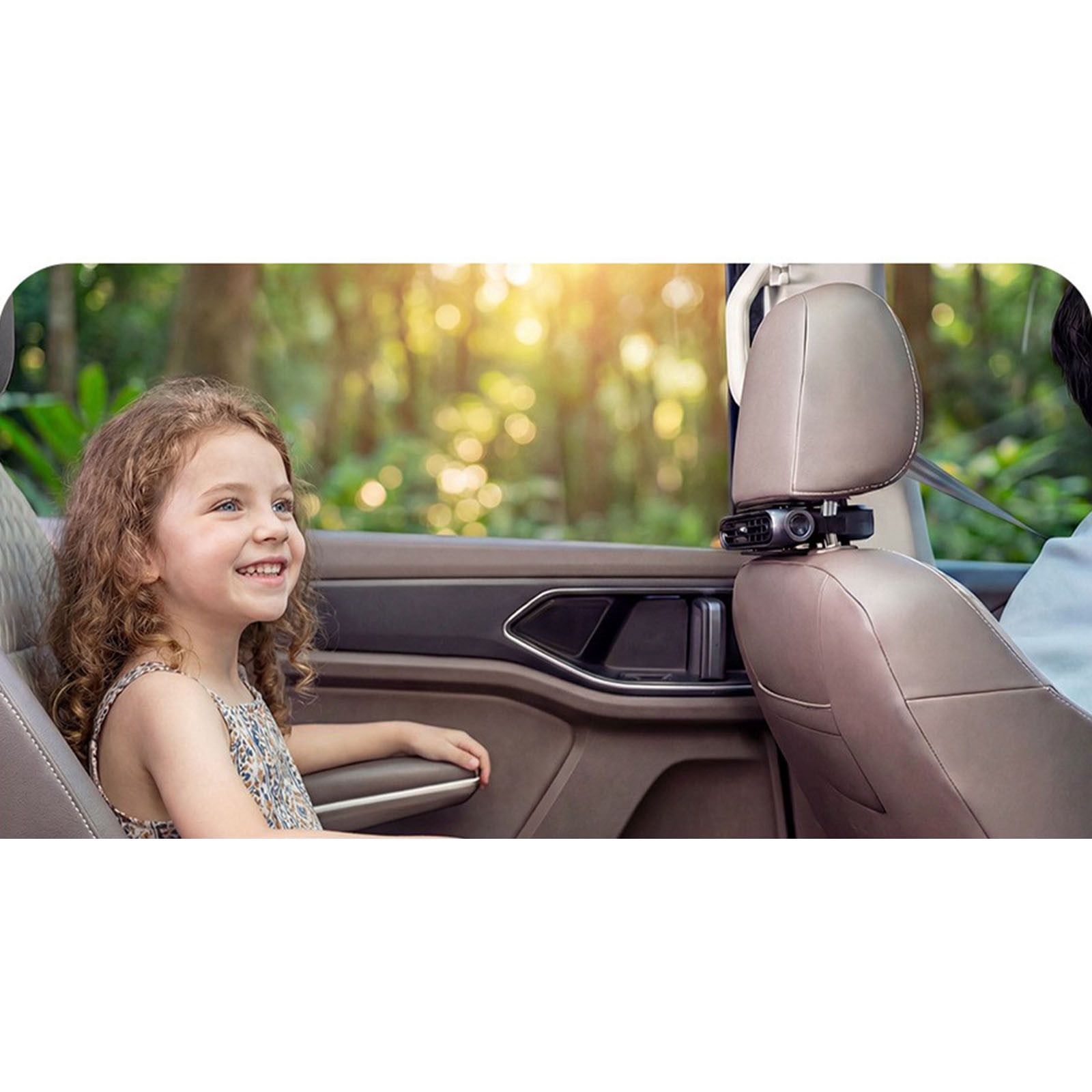 2026 Upgraded Car Seat Fan with Seatback Cooling Airflow for Driver & Back Seat Passengers, 3-Speed Car Fan for Back Seat, Headrest Fan Accessories for All Cars Vehicle