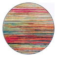 thumbnail image 3 of Unique Loom Azalea Collection Area Rug - Kehr (5' 3" Round Multi/Navy Blue), 3 of 7