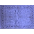 thumbnail image 1 of Ahgly Company Machine Washable Indoor Rectangle Oriental Blue Industrial Area Rugs, 6' x 9', 1 of 4