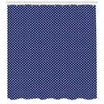 thumbnail image 3 of Ambesonne Navy Blue Shower Curtain, Nautical Polka Dots, 69"Wx70"L, Navy Blue White, 3 of 3