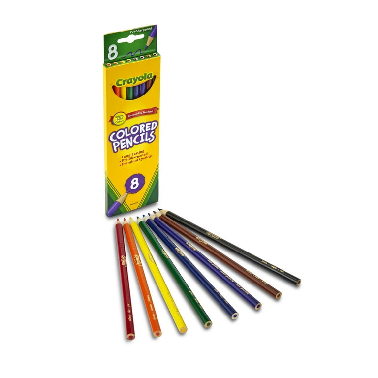 Blue Crayola Colored Pencils Set of 5 or 10 With Sharpener 