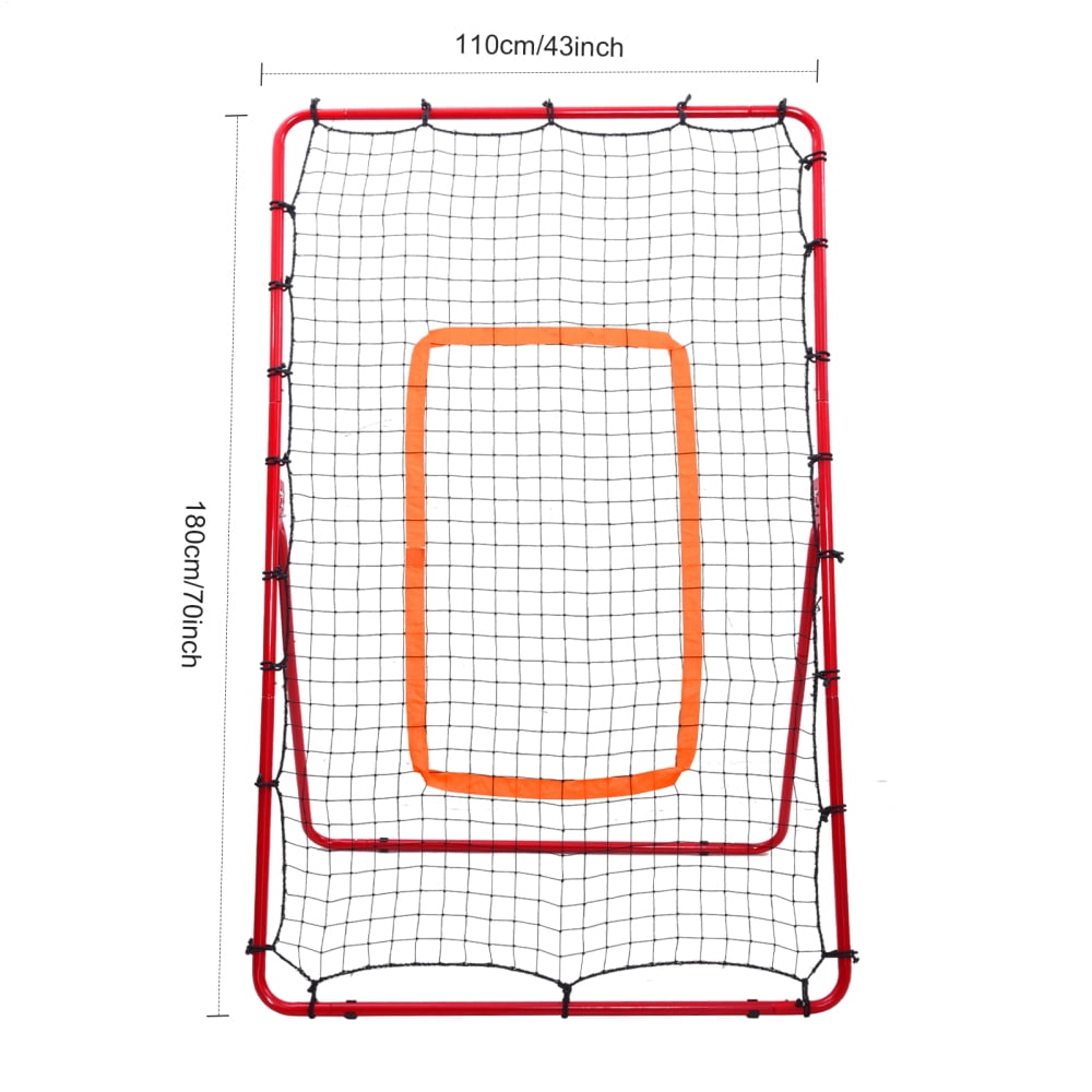 TOHU 6x4ft Volleyball Practice Net - Adjustable Rebound Angles for Players, Teams & Backyard Training
