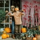 thumbnail image 4 of Cortina Decorativa de Halloween con Manchas de Sangre, Cortina para Puerta o Ventana con Estampado de Huellas de Manos., 4 of 7