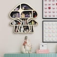 thumbnail image 5 of Wooden Mushroom Floating Shelves, Crystal Display Shelf for Wall, Cute Mushroom Wall Decor, Rock Gem Stone Storage Organizer, Essential Oil Holder Hanging Case, Meditation Art Spiritual Gift, 5 of 8