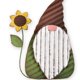 thumbnail image 5 of Elegante diseño de jardín, gnomo sin rostro para muñeca Tomte Elf, silueta de Metal, decoración artística para patio de césped, 5 of 5