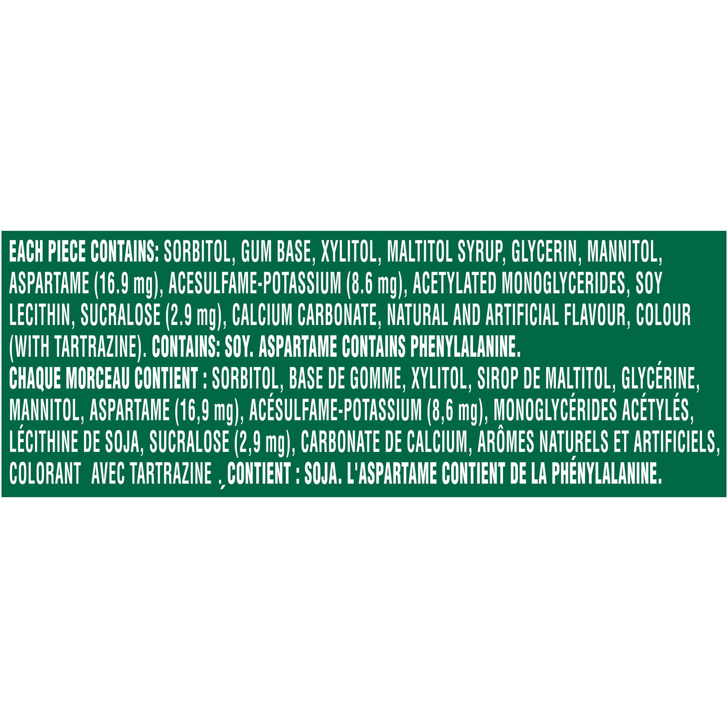 Trident Trident Sugarfree Gum, Spearmint, 12 Count
