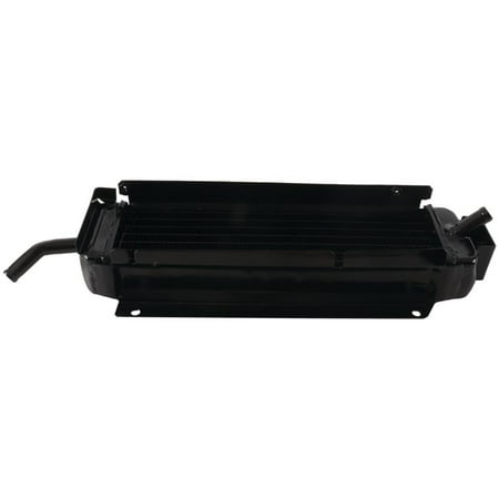 Oil Cooler Compatible with 1976-2030 John Deere 2240 2440 2630 2640 2940 1020 1030 2120 2130 Tractor 300B 301A Industrial 4-Row 9 FPI 7/8 Inch Hose Aluminum Direct Replacement AL32639