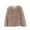 Khaki, variant on Coerni Girls Faux Jacket Fleece Fuzzy Warm Coat Kids Thick Winter Outwear Teens Trendy Furry Puffer Overcoat Plush Cardigan