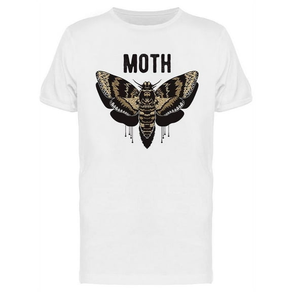 Moth Design T-Shirt Men -Image by Shutterstock, Male Small