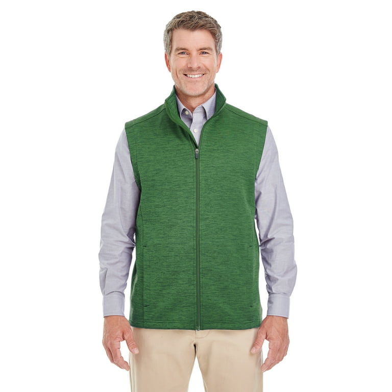 Devon Jones Men s Newbury Melange Fleece Vest DG797 Walmart