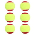 thumbnail image 1 of Bolas de entrenamiento de tenis de 6 PCS 2.52 "Bolas de práctica profesional de diámetro para principiantes para practicar la transición deportiva de Rojo, 1 of 8