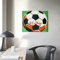 thumbnail image 4 of Orinice Soccer Ball Fine Art Aesthetic Poster & Print Wall Painting for Classroom Kitchen Office Farmhouse Bathroom Room Decor Wall Art Canvas Print Living Room Bedroom Home Office Wall Decor 20x16in, 4 of 6
