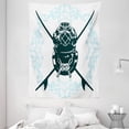 thumbnail image 1 of Surf Decor Wall Hanging Tapestry, Odd Surf Sign with Diving Suit and Elements Myst Underwater Life Recreational Design, Bedroom Living Room Dorm Accessories, 60 X 80 Inches, by Ambesonne, 1 of 1