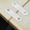 thumbnail image 4 of 10 Pcs en Acier Inoxydable Droite Réparation Plat Droit Fixation Supports Droits, 4 of 9