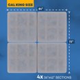 thumbnail image 4 of Continental Sleep, Premium 38mm Split Wood Bunkie Board for California King Size Bed, 4-Piece Under Mattress Support Board,Fabric Ventilation Cover,Replaces Wooden Slats or Box Spring for Bed Frames, 4 of 10