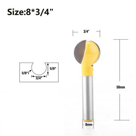 

8mm Shank Ball Nose End Round Carving Bit router bit woodworking carbide bit
