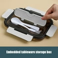 thumbnail image 4 of Leak Proof Lunch Box with Separate Compartments, Microwave and Freezer Safe, Easy to Clean, Perfect for Food Storage and Meal Prep, 4 of 6