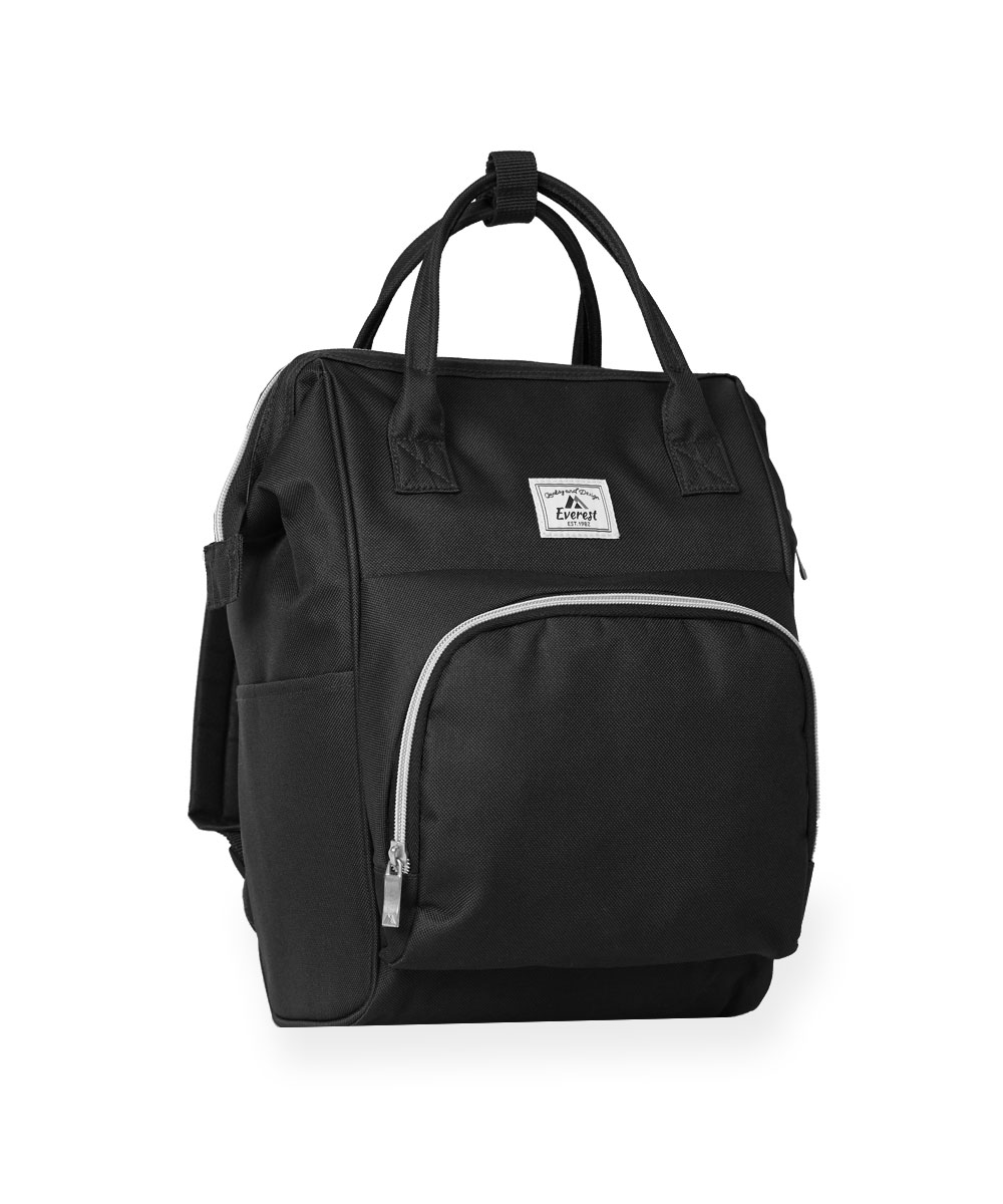 Everest 13" Mini Backpack Handbag, Black All Ages, Unisex HP1100-BK, Carrier and Shoulder Book Bag for School, Work, Sports, and Travel - image 2 of 5