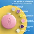 thumbnail image 5 of LNKOO Baby Nail Trimmer, Electric Baby Nail File Safe Clippers with 6 Grinding Pads , Trim Polish Grooming Kit for Newborn Infant Toddler or Adults Toes Fingernails Care, 5 of 7