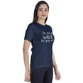 thumbnail image 2 of Inkmeso Women T-shirt "I'm Not A Witch I'm Your Wife" Graphic Witchy Marriage Short Sleeves Jersey Shirt, 2 of 9