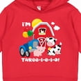thumbnail image 3 of Inktastic Three-i-e-i-o 3rd Birthday Toddler Hoodie, 3 of 4