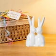 thumbnail image 1 of Easter Handmade Ceramic Rabbit Flower Ornament, Cute Multi-Posture Glossy Texture, Safe Burr-Free, Multi-Size Versatile, for Easter Home Tea Art Ceremony Desktop Windowsill Fireplace Decor, 1 of 6