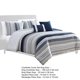 thumbnail image 5 of Juego de ropa de cama Benzara Alfa King de 5 piezas con rayas jacquard, 5 of 5