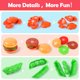 thumbnail image 4 of Juego de juguetes para comida HOLYFUN Kitchen con corte de frutas y verduras, 4 of 9
